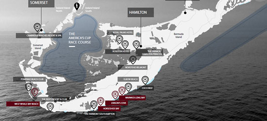 America's Cup Course Map